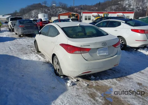 2013 Hyundai Elantra Gls from USA, damaged, VIN 5NPDH4AE9DH381495